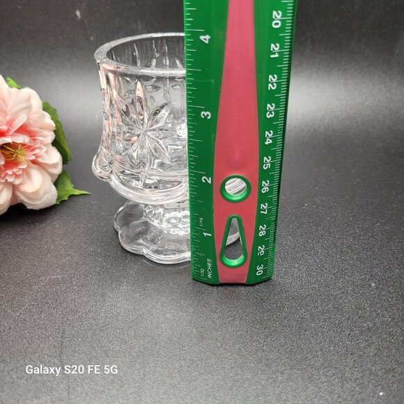 Partylite Lead Crystal Cottage Light Votive Candle Holder 4 Inch - Picture 6 of 7